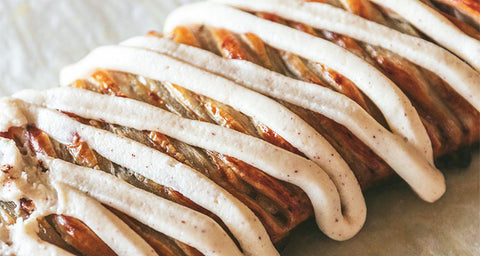 Nature Restore Chamomile Apple Braid with Brown Butter Frosting