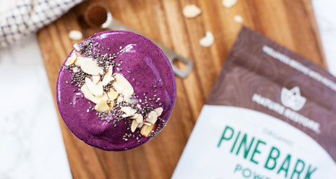 Nature Restore Pine Bark powder berry smoothie
