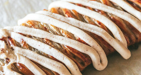 Nature Restore Chamomile Apple Braid with Brown Butter Frosting