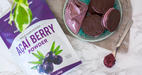 Nature restore wild harvested acai berry powder - homemade acai oreos