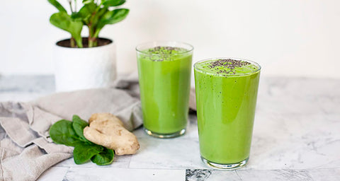 Celery gut health smoothie - 2 green smoothies