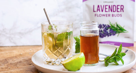 Nature restore organic lavender flower buds - lavender mojito cocktail