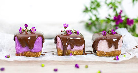 Mini Ombre Vegan Cheesecakes