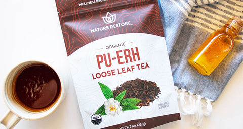 Nature Restore Organic Puerh Loose Leaf Tea