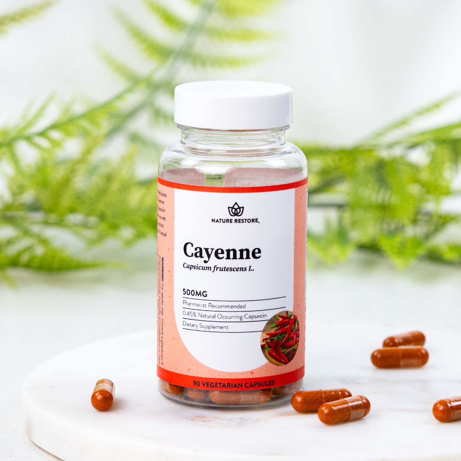 Cayenne Extract Supplement, Standardized to .45% Natural Capsaicin ...