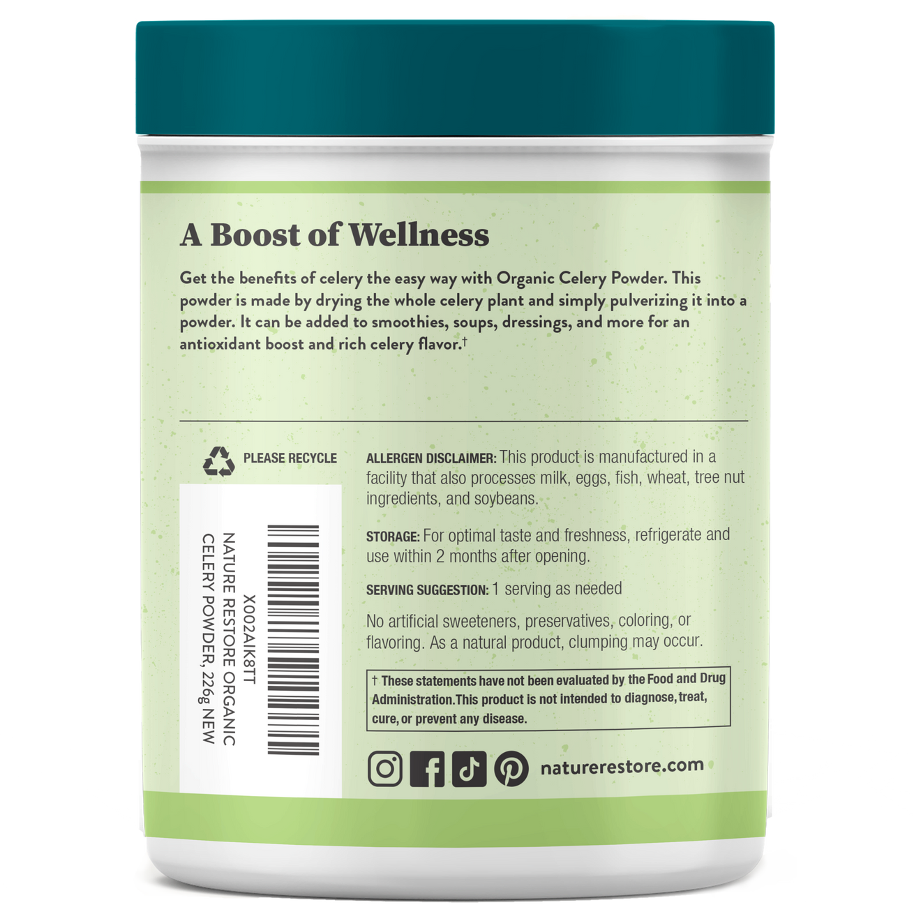 Celery Powder Nature Restore Inc