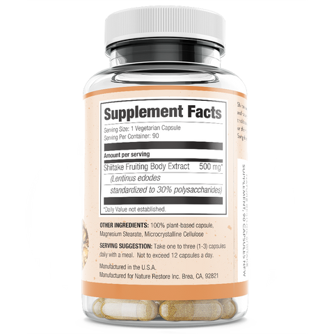 Shiitake Mushroom Extract Supplement