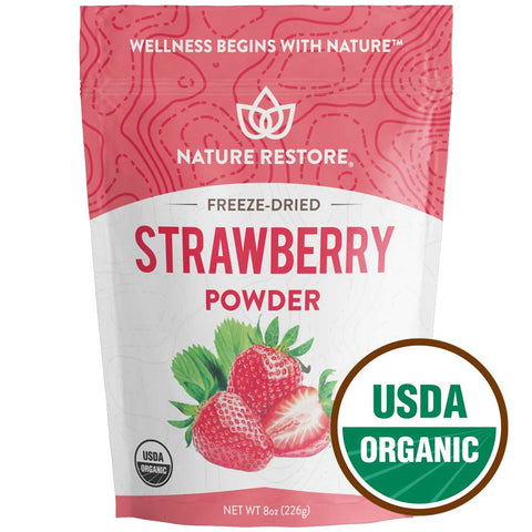 Organic Freeze Dried Strawberry Powder, 8 Ounces